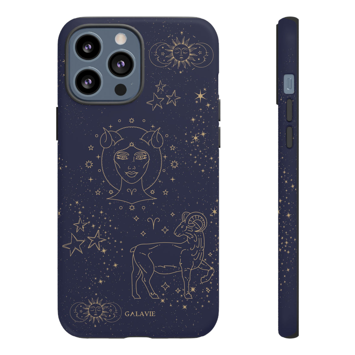 Aries Zodiac Phone Case – Navy