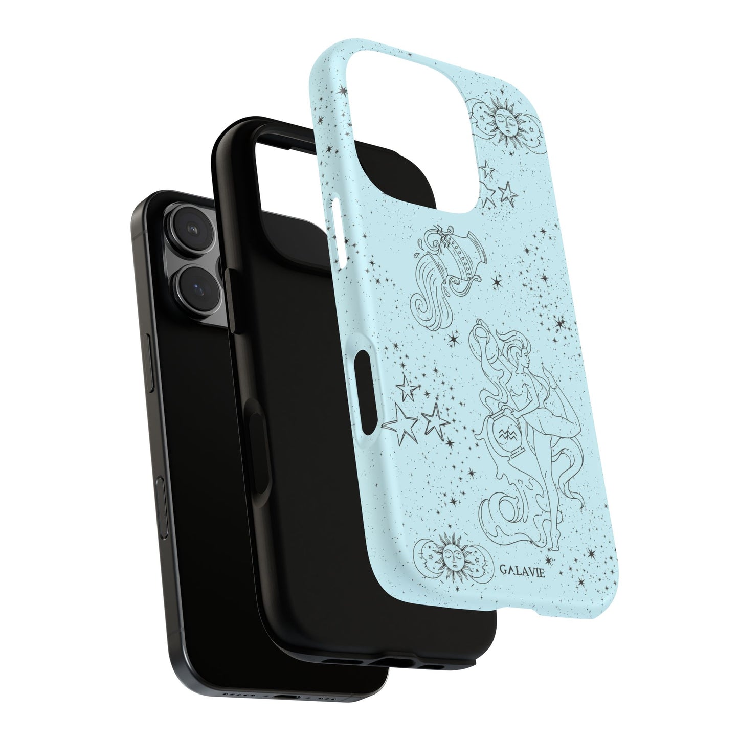 Zodiac Aquarius Phone Case - Astrological Celestial Matte Protective Case