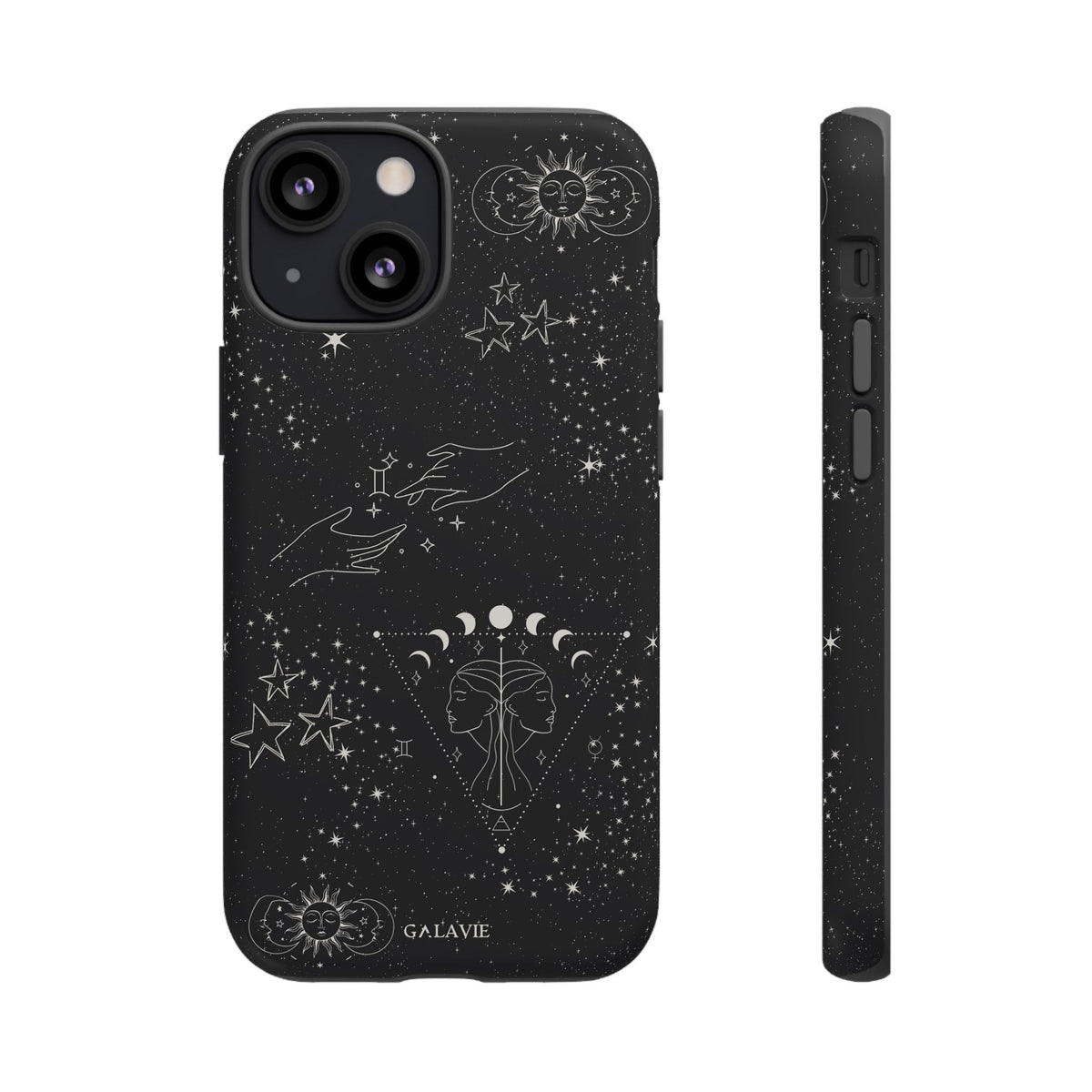 Gemini Zodiac Phone Case – Noir