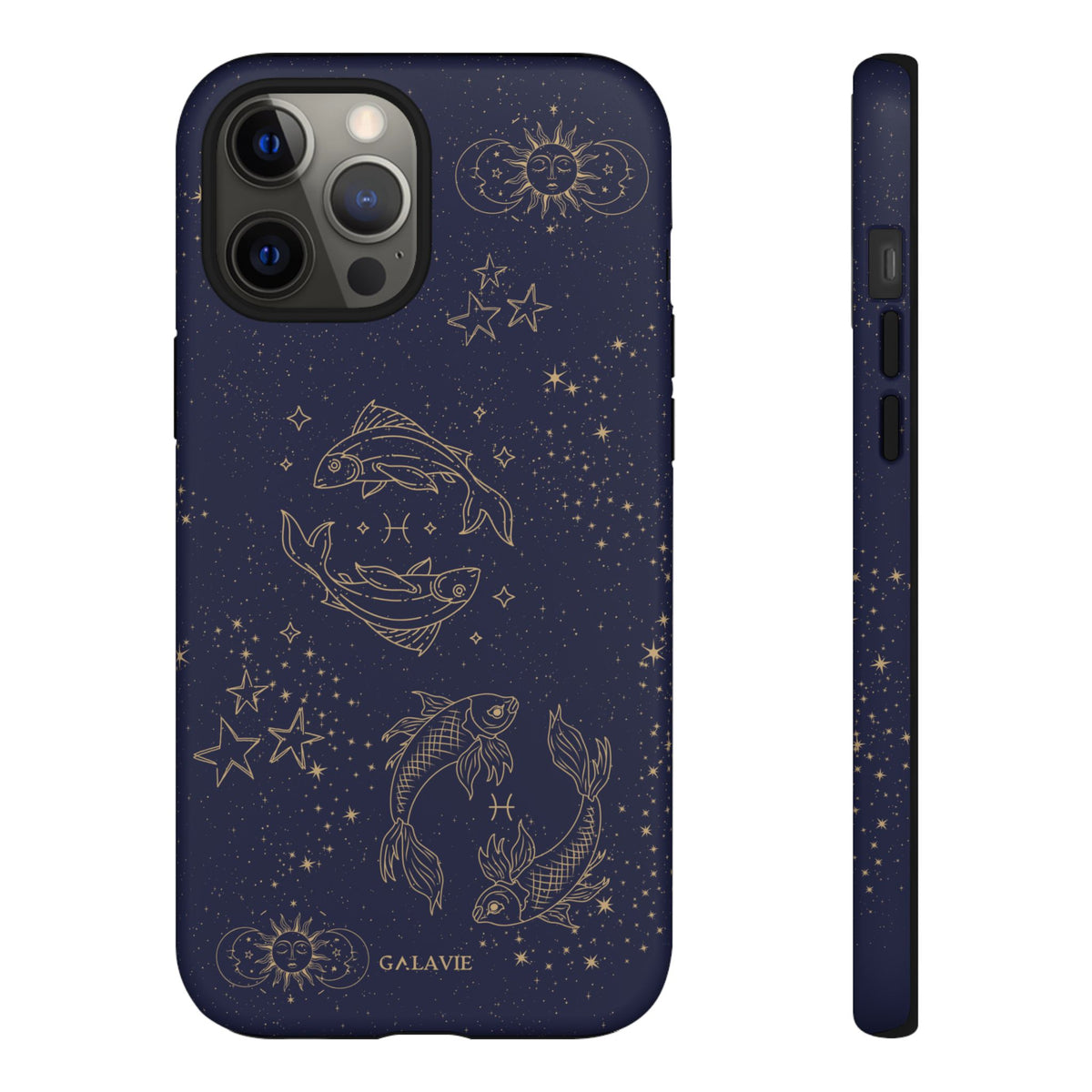 Pisces Zodiac Phone Case – Navy