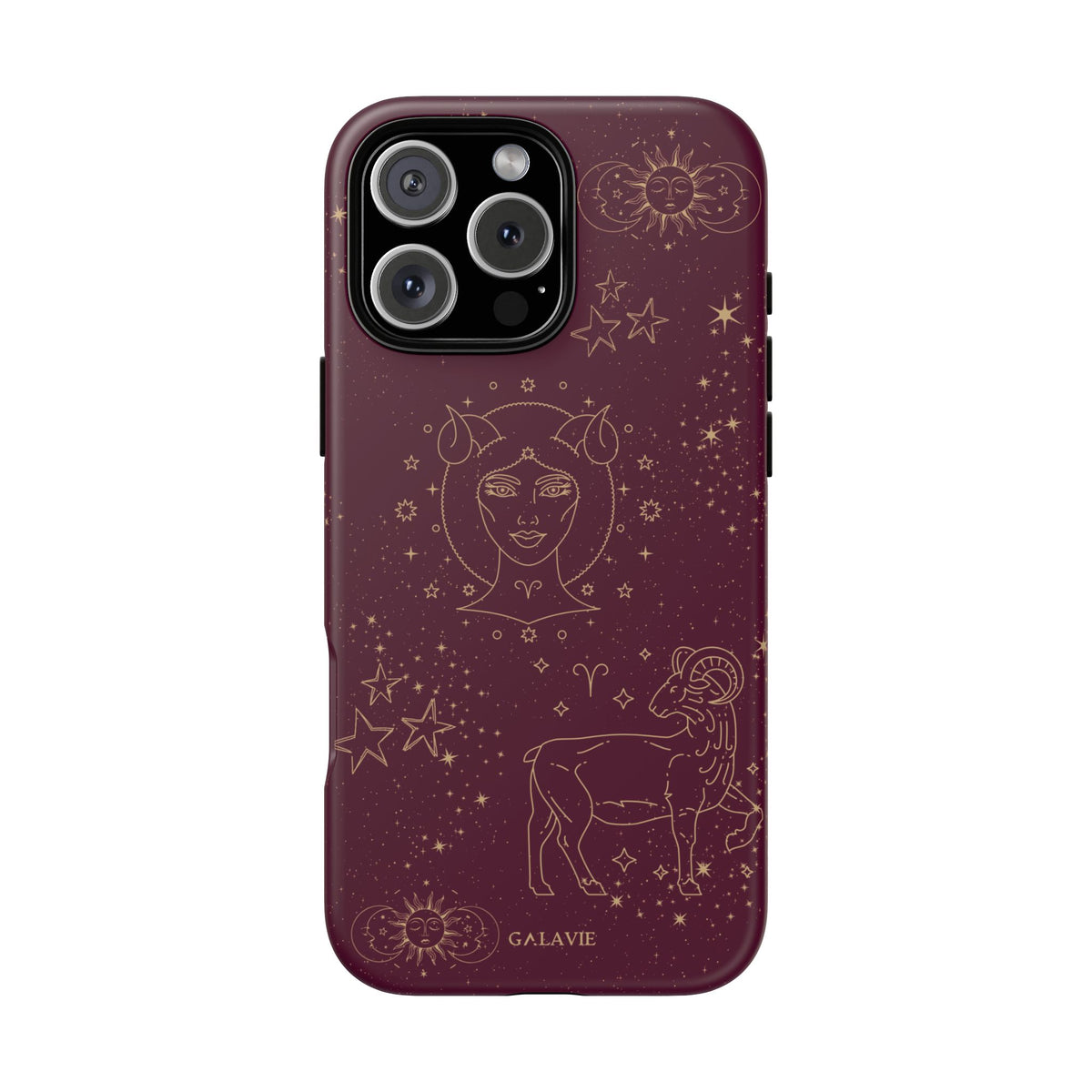 Aries Zodiac Phone Case – Merlot
