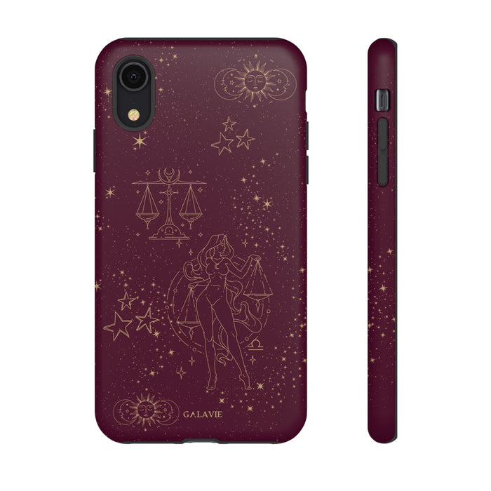 Libra Zodiac Phone Case – Merlot