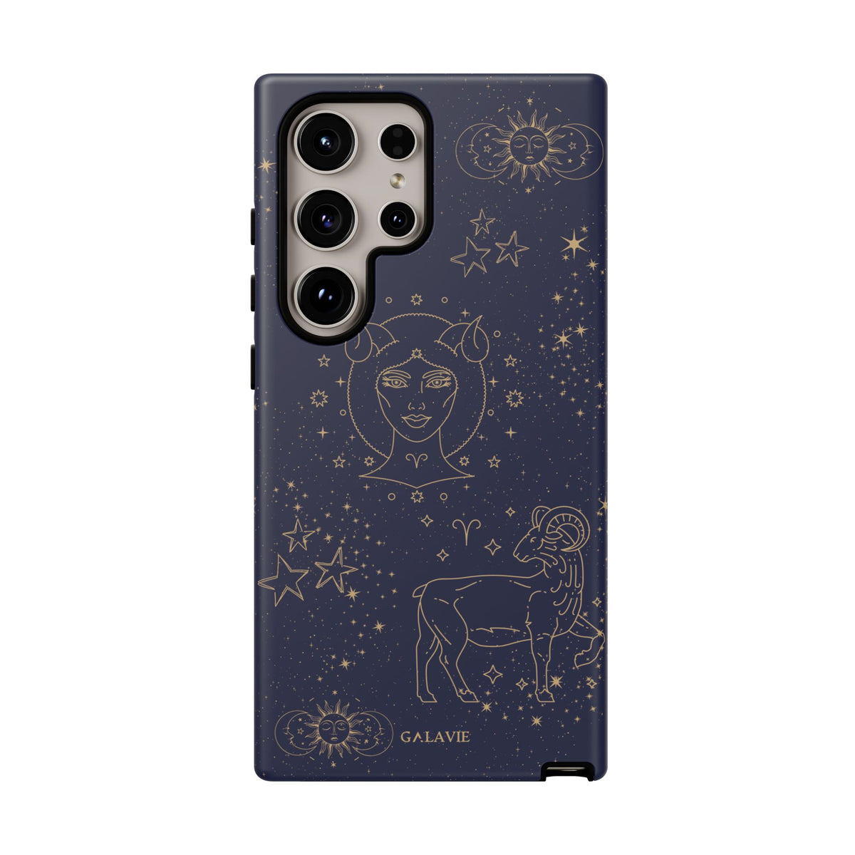Aries Zodiac Phone Case – Navy