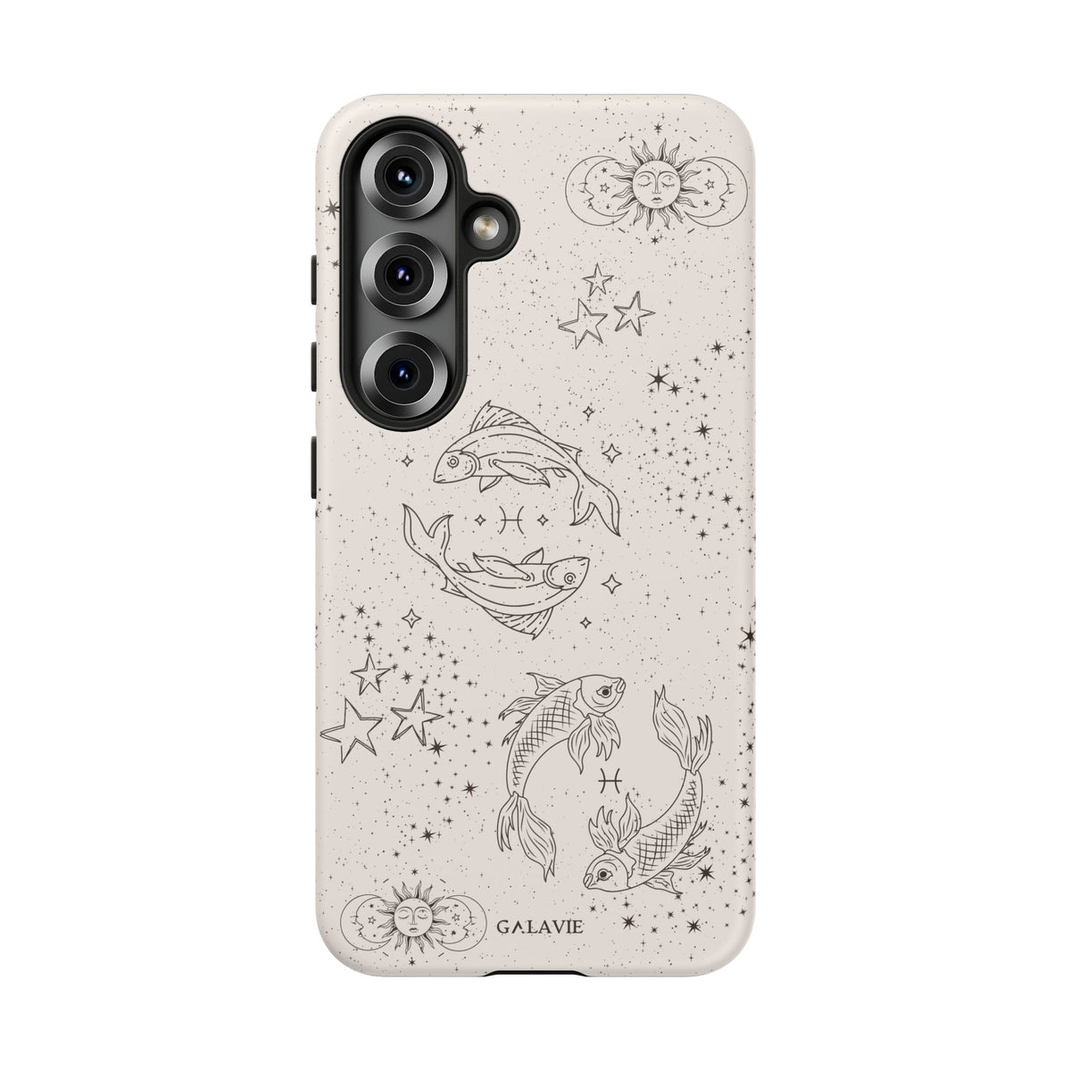 Pisces Zodiac Phone Case – Cream