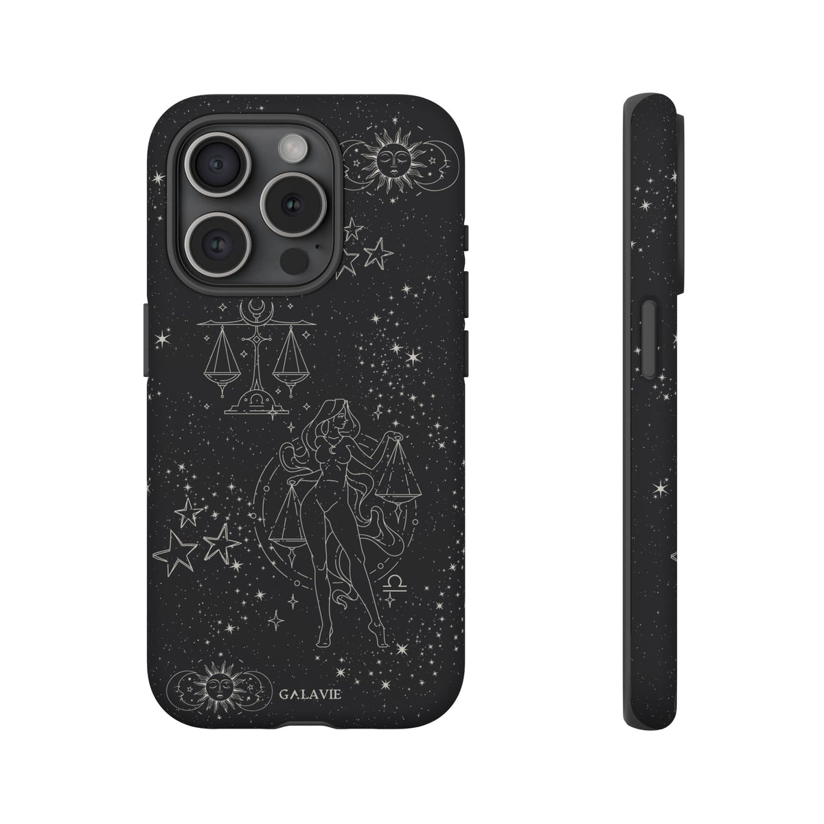 Libra Zodiac Phone Case – Noir