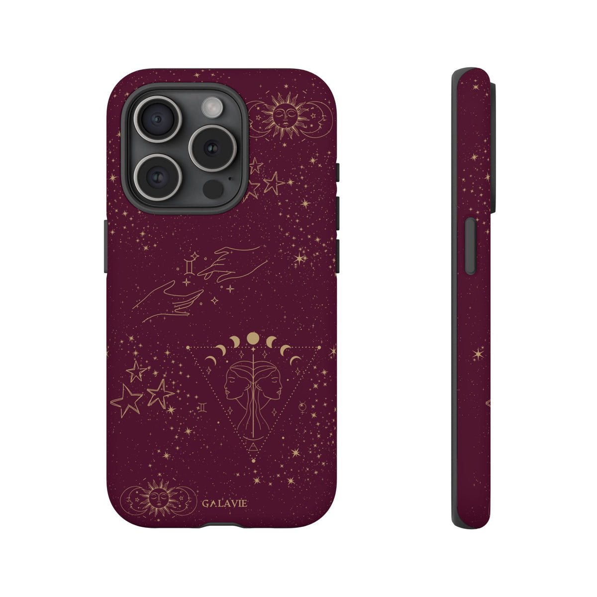 Gemini Zodiac Phone Case – Merlot