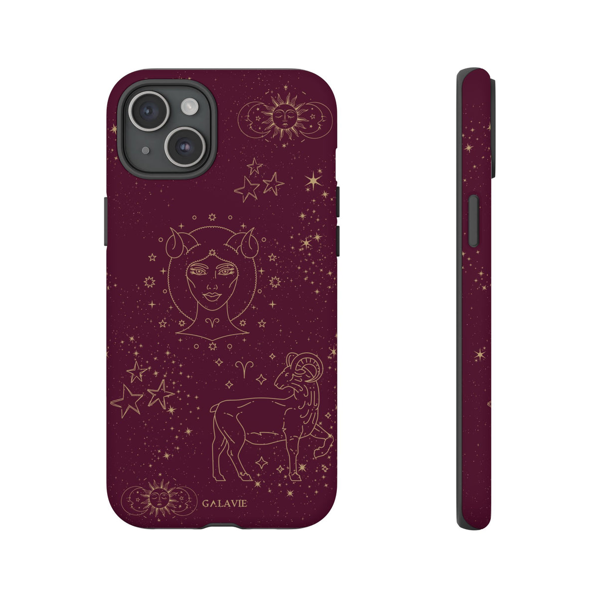 Aries Zodiac Phone Case – Merlot