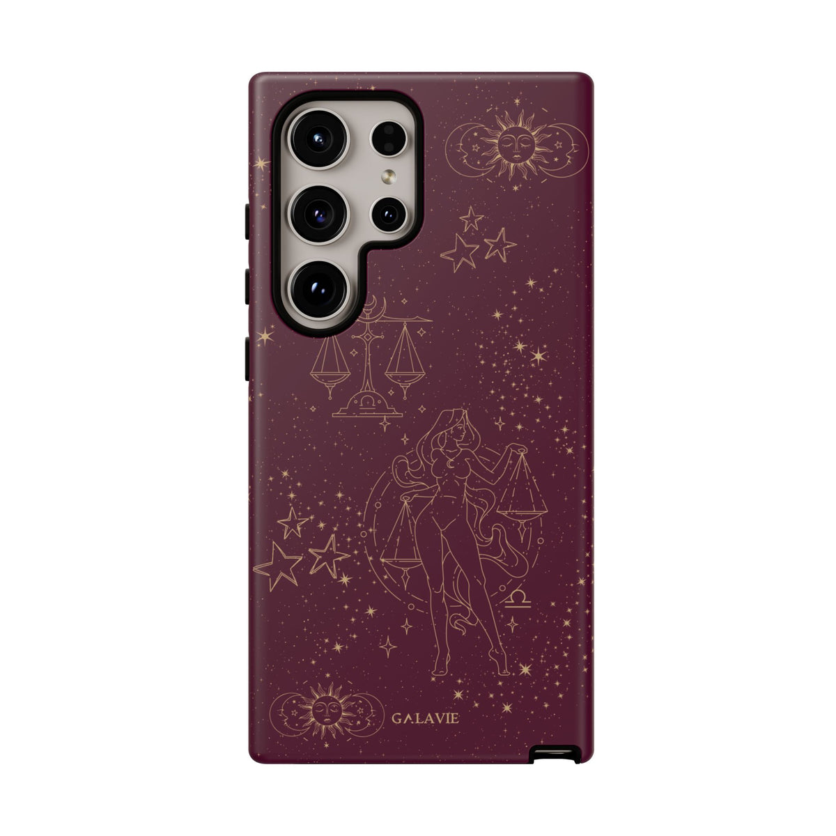 Libra Zodiac Phone Case – Merlot